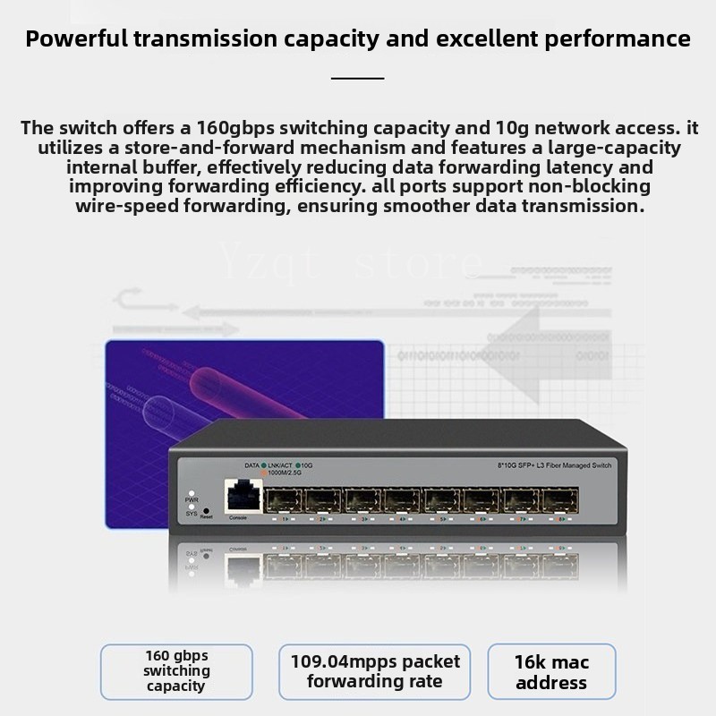 8-poorts 10 Gigabit Ethernet-s - Sfp+ 10G Managed Switch 8 Port recensie en prijs