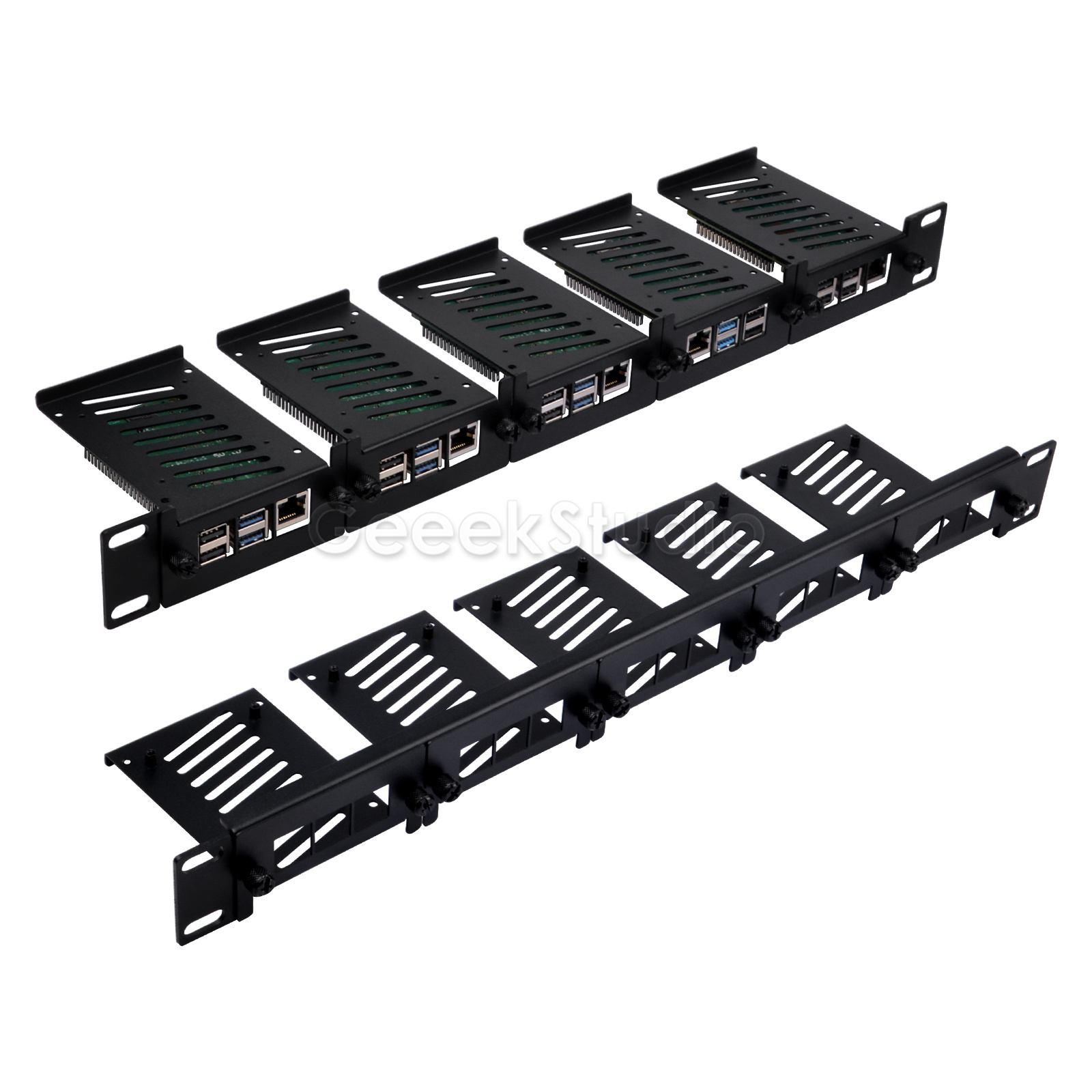 1U Rack Mount voor Raspberry P - Deskpi Super6C recensie en prijs